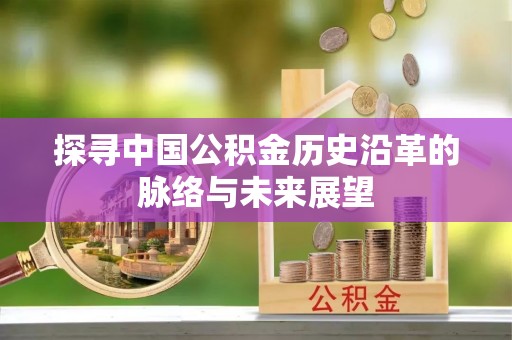 屏东探寻中国公积金历史沿革的脉络与未来展望