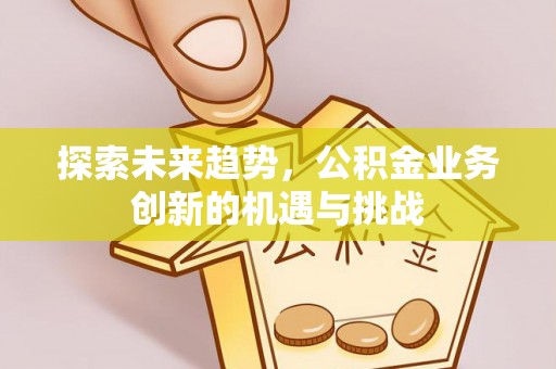 屏东探索未来趋势，公积金业务创新的机遇与挑战