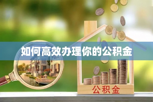屏东如何高效办理你的公积金