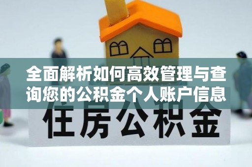 屏东全面解析如何高效管理与查询您的公积金个人账户信息