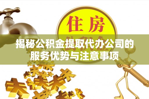 屏东揭秘公积金提取代办公司的服务优势与注意事项