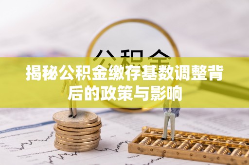 屏东揭秘公积金缴存基数调整背后的政策与影响