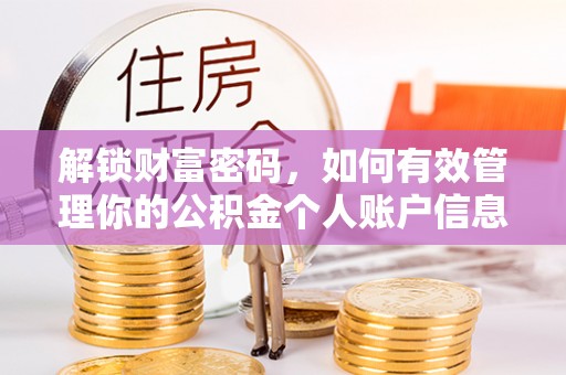 屏东解锁财富密码，如何有效管理你的公积金个人账户信息