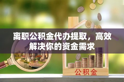 屏东离职公积金代办提取，高效解决你的资金需求