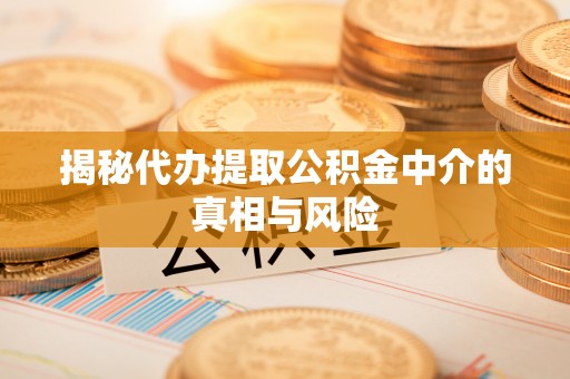 屏东揭秘代办提取公积金中介的真相与风险