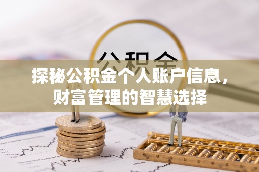 屏东探秘公积金个人账户信息，财富管理的智慧选择